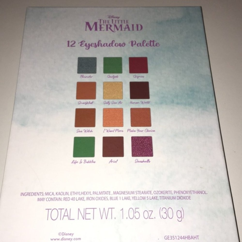 HP🎊🎊Disney Little Mermaid Ariel Sketch 12 Shade Eyeshadow Palette - Picture 6 of 10